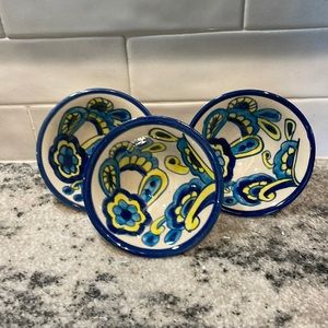 NWOT Hand painted ceramic spice bowls
